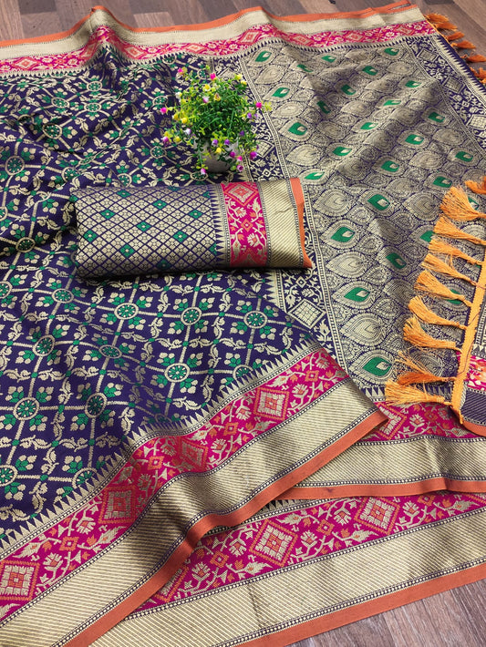 Banarasi Soft Patola Silk Saree